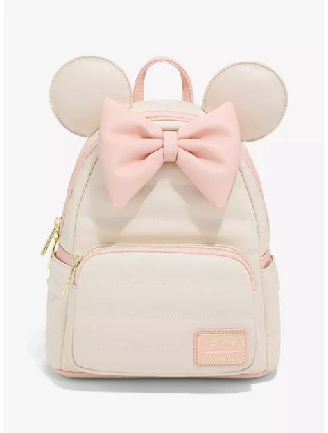 Super Cute Minnie Mouse Pink Tonal Puff Backpack Exclusively At BoxLunch Gifts! Disney Trip Outfits, Minnie Mouse Backpack, Disney Loungefly, Cute Mini Backpacks, Minnie Mouse Outfits, Mini Mochila, Disney Bags, Disney Handbags, Minnie Mouse Pink