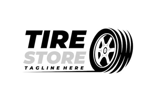 Vector tire logo design automotive car s... | Premium Vector #Freepik #vector #tire-logo #tyre-logo #wheel-logo #car-symbol Tire Logo Design, Tire House, Tires Logo, Tire Logo, Car Symbol, Wheel Logo, Beer Photography, Logo Car, Car Showroom