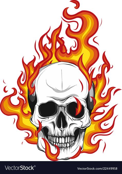 Fire Skull Drawing, Skull On Fire Drawing, Detailed Drawing Ideas, Fire Drawing Ideas, Skull On Fire Tattoo, Skull Fire Tattoo, Fire Flames Drawing, Skull Flames Tattoo, Flaming Skull Tattoo