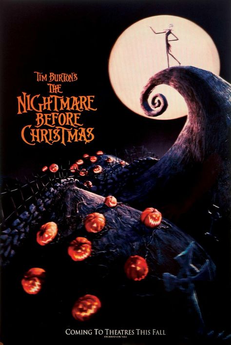 Nightmare Before Christmas Poster, Directed By Tim Burton, Henry Selick, Stop Motion Movies, Nightmare Before Christmas Movie, Tim Burton Characters, Disney Nightmare Before Christmas, Tim Burton Films, Tim Burton Movie