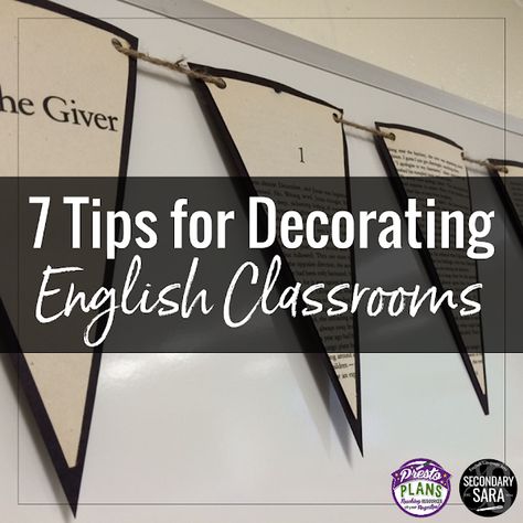 7 Tips for Decorating English Classrooms for Teens- love the ones about the hastags and allusions around the classroom English Displays Secondary, Teen Classroom Decor, English Classroom Displays, Ela Classroom Decor, English Teacher Classroom, Secondary English Classroom, Grammar Quotes, Classroom English, Classroom Decoration Ideas