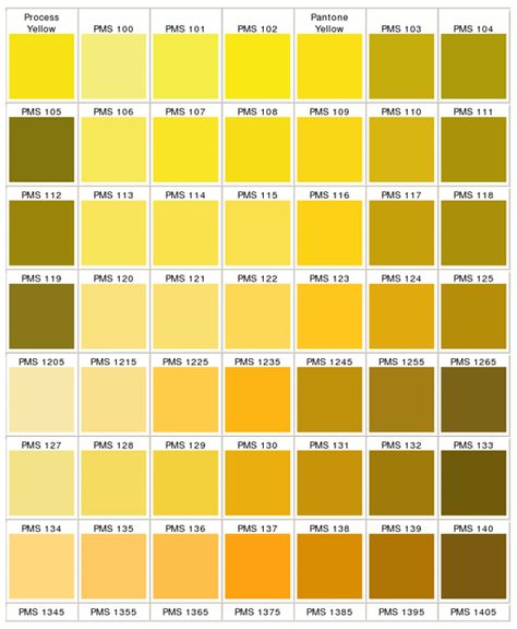 Pantone yellow/goldenrod color palette Gold Pantone Color, Gold Pantone, Shades Of Yellow Color, Pantone Color Chart, Yellow Pantone, Pantone Palette, Desain Ui, Pantone Colour Palettes, Color Mixing Chart
