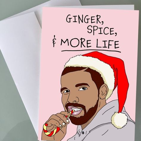 Drake Holiday cards Funny Christmas Cards Holiday Gifts Hip hop Art  Holiday cards Drake Painting Easy, Drake Christmas, Drake Funny, Funny Holiday Cards, Diy Pottery Painting, Simple Christmas Cards, Hip Hop Art, Funny Christmas Cards, More Life