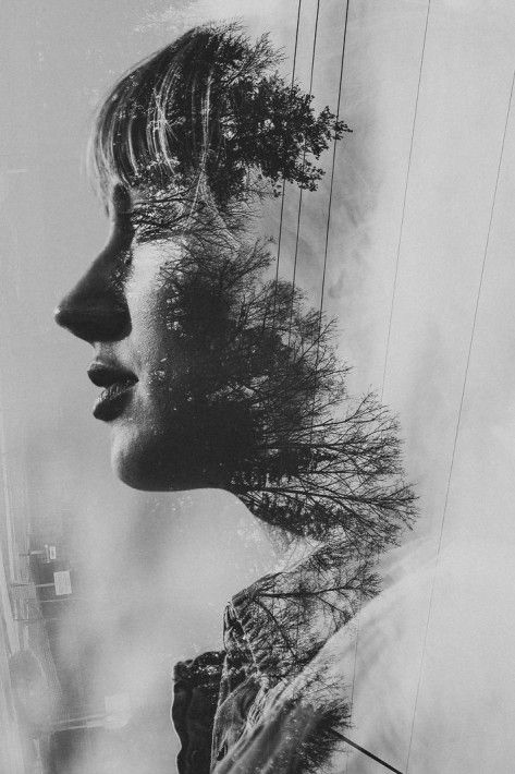 double-exposure-2 Multiple Exposure Photography, Double Exposure Portrait, Double Exposition, Double Exposure Photography, Theme Tattoo, Photography Black And White, Soyut Sanat Tabloları, Multiple Exposure, Abstract Photographs