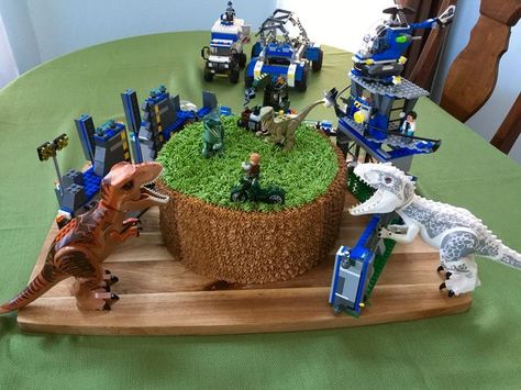 Jurassic Lego Cake, Dinosaur Lego Cake, Lego Jurassic Park Cake, Jurassic World Lego Cake, Dinosaur Lego Birthday Party, Lego Jurassic World Cake, Lego Dinosaur Cake, Jurassic World Lego Party, Lego Dinosaur Party