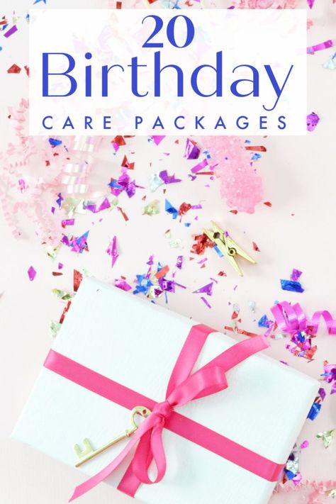 20 unique birthday care package ideas, including DIY & gift box ideas. Perfect for college students, military troops & long-distance friends & family. Birthday Care Package Ideas, Diy Gift Box Ideas, Best Friends Distance, Birthday Care Package, Diy Care Package, Care Package Ideas, Gift Box Ideas, Birthday Care Packages, Military Care Package