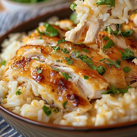 Angel Chicken Rice is a beloved comfort food casserole known for its creamy texture and rich flavors. This dish combines tender chicken, fluffy rice, creamy cheeses, and a blend of seasonings, baked to perfection for ... READ MORE Comfort Food Casserole, Angel Chicken, Creamy Chicken And Rice, Fluffy Rice, Chicken Rice Casserole, Chicken Entrees, Baked Casserole, Rice Ingredients, Meat Dinners