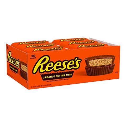 Tony. Reese's Halloween Candy, Peanut Butter Cups Chocolate Bulk Candy, 1.5 Oz Packages (Pack of 36) Reese's Thanksgiving Care Package, Reeses Candy, Candy Bulk, Reese's Chocolate, Chocolate Peanutbutter, Peanut Butter Snacks, Peanut Butter Candy, Reeses Cups, Holiday Chocolate