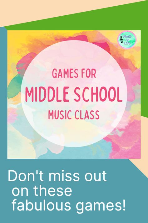 These educational music games are a MUST HAVE for your music classroom. Your middle school music students will ADORE all of the fabulous printable music games featured in this blog post. Check these out today! Middle School General Music Lessons, Middle School Music Activities, Middle School Music Lessons, Middle School Choir Classroom, Middle School Music Games, School Music Room, Middle School Music Classroom, Music Class Games, Music Classroom Organization