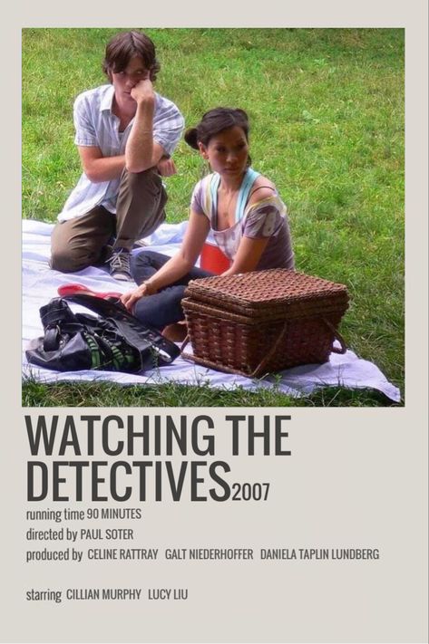 Watching The Detectives Movie Poster, Watching The Detectives Poster, Cillian Murphy Movie Poster, Watching The Detectives Cillian Murphy, Best English Movies, Movie Poster Polaroid, Watching The Detectives, Cillian Murphy Movies, Detective Movies
