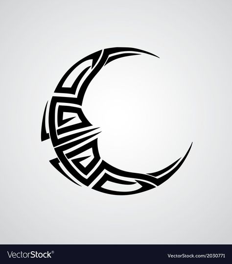 Tattoo Vector Design, Moon Symbols Design, Moon Design Tattoo, Moon Drawing Tattoo, Trible Tattoo Design, Moon Tattoo Drawing, Tattoo Trends 2023, Moon Tatoos, Moon Tatto