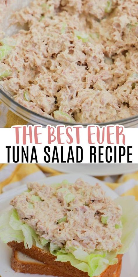 Essen, Classic Tuna Salad Recipe, The Best Tuna Salad, Easy Tuna Recipes, Tuna Salad Recipe Easy, Tuna Salad Sandwich Recipe, Sandwich Buffet, Best Tuna Salad Recipe, Classic Tuna Salad