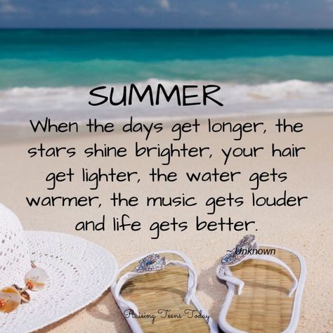 25 Best Summer Quotes | 25 Summer Quotes For Lazy Days In The Sun - Raising Teens Today Summer Quotes Summertime, Holiday Quotes Summer, Happy Summer Quotes, Summertime Quotes, Water Quotes, Weather Quotes, Life Gets Better, Sport Quotes Motivational, Summer Songs