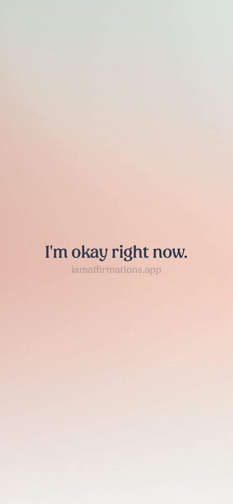 I'm okay right now. From the I am app: https://iamaffirmations.app/download Writing Quotes, I'm Okay, I Am Okay, Meditation Quotes, App Download, Vision Board, Books To Read, Affirmations, Right Now