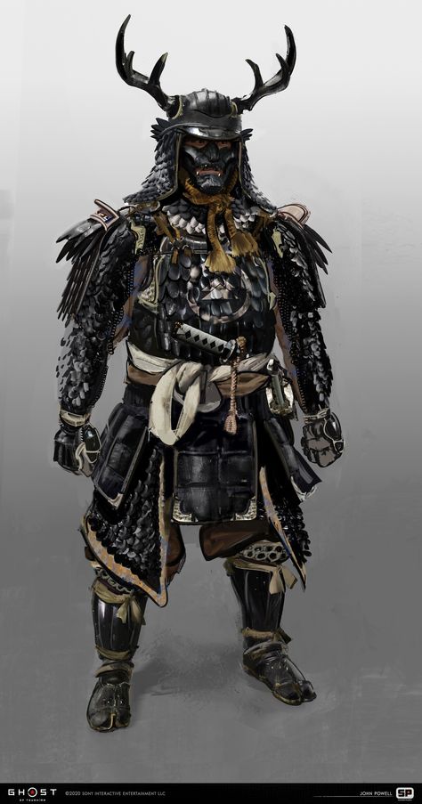 Ghost Of Tsushima Samurai, Guerriero Samurai, Samurai Concept, Samurai Armour, Japanese Art Samurai, Warrior Art, Samurai Artwork, Ninja Art, Armadura Medieval