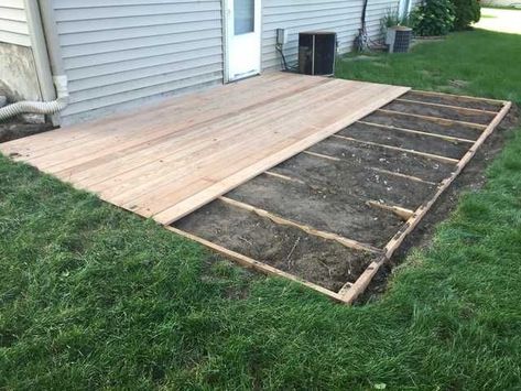 Build a deck | Backyard patio designs, Patio deck designs, Backyard patio Ground Level Deck, Build A Deck, Deck Backyard, Floating Deck, Patio Deck Designs, Hardscape Design, Patio Diy, Deck Designs, Pergola Design