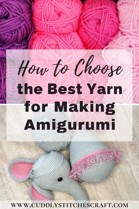 Learn how to choose the best yarn for making Amigurumi crochet toys with my free tutorial. Amigurumi toys such as crochet dolls or crochet animals are a great DIY gift for all kids. If you would like to learn how to crochet toys don't forget to check out my free Amigurumi patterns and tutorials. #freeamigurumipatterns #crochettoys #crochetanimals #amigurumitutorials #crochetdolls Amigurumi Patterns, Crochet Tricks, Diy Crochet Animals, Amigurumi Cats, Crocheted Amigurumi, Tutorial Amigurumi, Learning To Embroider, Crochet Kids, Beginner Crochet Tutorial