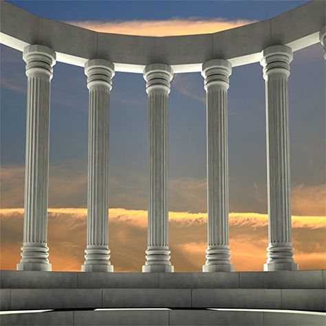 Roman Empire Architecture, Greece Themed Party, Ancient Marble, Empire Architecture, Greek Buildings, Building Columns, Columns Decor, Greece Architecture, Marble Pillar