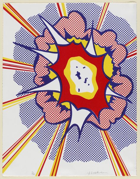 Roy Lichtenstein Pop Art Artworks, Comic Artist Aesthetic, Roy Liechtenstein, Pop Art Roy Lichtenstein, Pop Art Aesthetic, Roy Lichtenstein Art, Roy Lichtenstein Pop Art, Lichtenstein Pop Art, Tableaux Vivants