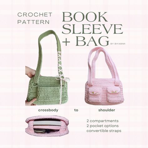 book bag – Biyabimi Amigurumi Patterns, Knitted Book Bag, Book Bag Crochet Pattern, Crochet Book Bag Pattern, Crochet Designer Bag, Crochet Graphic Design, Crochet Back To School Ideas, Back To School Crochet Ideas, Crochet Big Bag