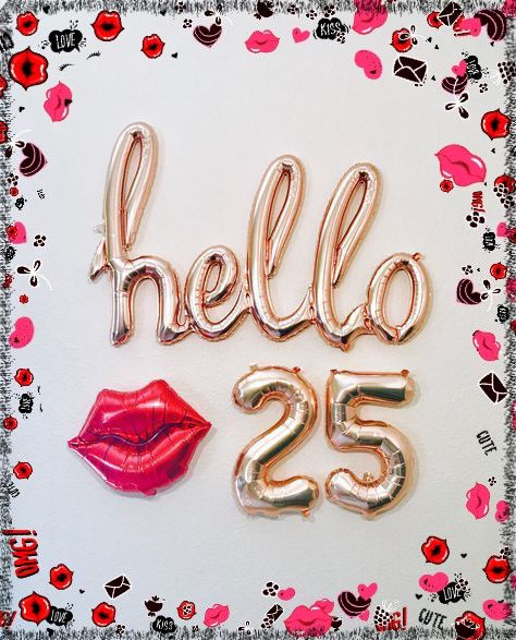 Happy 25th Birthday It’s My 25th Birthday, Happy Birthday 25 Years Girl, 25 Th Birthday Ideas For Her, Hello 25 Birthday, Birthday 25 Years Ideas, 25 Birthday Quotes, 25th Birthday Decorations For Her, 25th Birthday Ideas For Her Party, 25th Birthday Decor