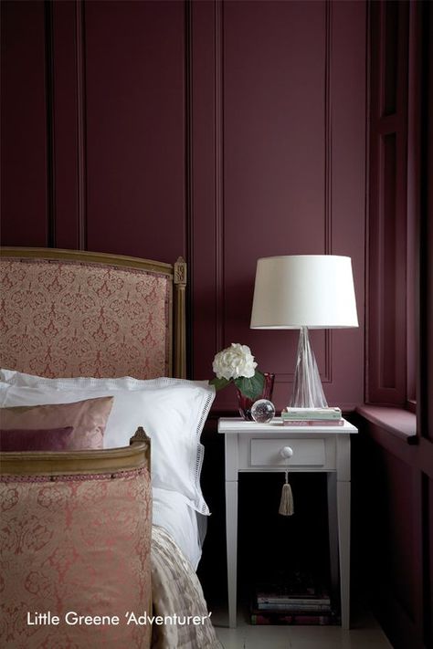 Burgundy - Park and Oak Interior Design Shades Of Purple Paint, British Paints, Masonry Paint, Purple Paint, Painted Floors, Online Painting, Large Furniture, Room Colors, Interior Walls