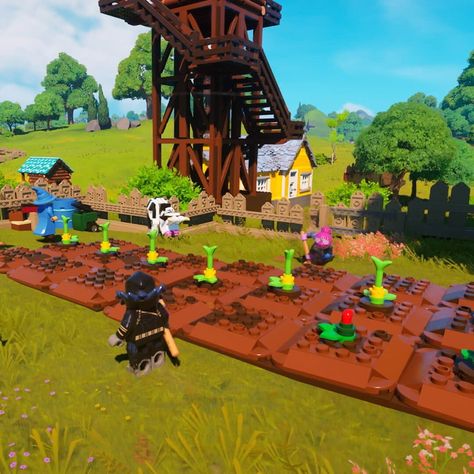 Survival games are no strangers to duplication glitches, and LEGO Fortnite is no different, as a new glitch has been discovered - Fortnite Fortnite Lego Village, Fortnite Lego House, Lego Fortnite Village Ideas, Lego Fortnite Village, Lego Fortnite House, Lego Fortnite Builds, Lego Fortnite Ideas, Fortnite Lego, Fortnite Food