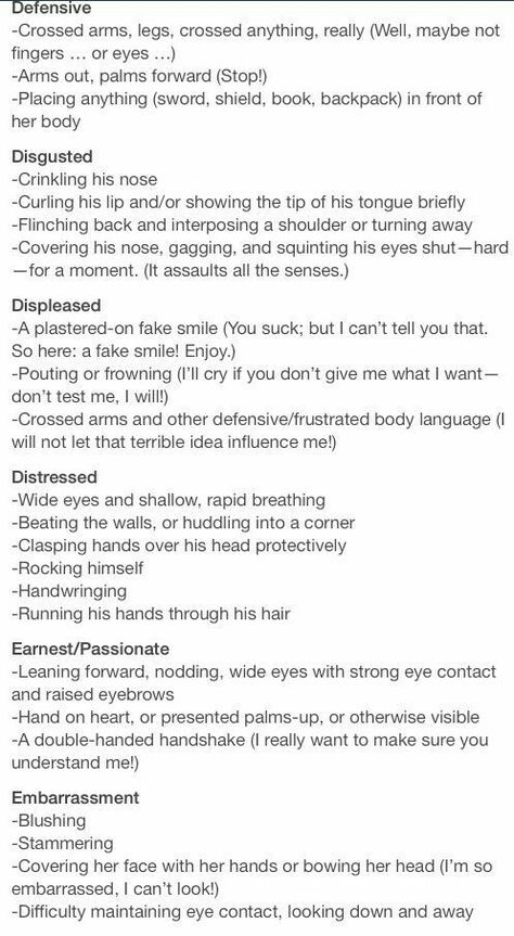 Hey guys writing in my posts again. I like to write to. Emotion Cheat Sheet Writing, Emotions Cheat Sheet, Body Language Cheat Sheet, Body Language Writing Cheat Sheets, Writing Emotions Feelings, Emotion Cheat Sheet, Writers Cheat Sheet, Describe Male Character, How To Describe Body In Writing