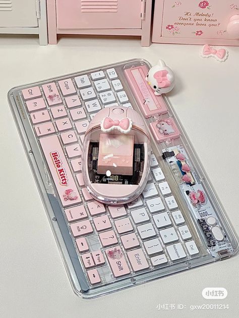 Gamer Woman, Fancy Keyboard, Pink School Bags, Lucky Box, Android Organization, Apple Ipad Accessories, School Suplies, Cute School Stationary, Stationary Items