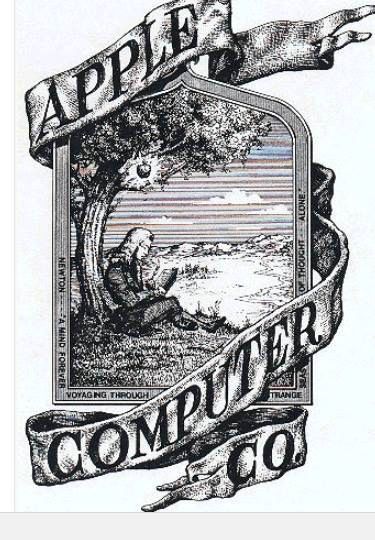 Original Apple logo. Original Apple Logo, Old Apple Logo, Logo Design Inspiration Graphics, Logo Evolution, Famous Logos, One Logo, Old Logo, Apple Computer, Smart Art