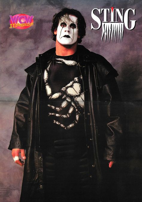 The Franchise Of WCW Sting Tumblr, Wrestler Sting, Sting Wrestler, 90s Wrestling, Sting Wwe, Steve Borden, Sting Wcw, Kane Wwe, Wrestling Posters