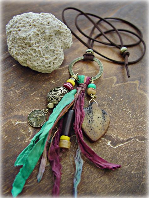 Collar Hippie, Yoga Necklace, Estilo Hippie, Hippie Necklace, Hippie Jewelry, Diy Schmuck, Jewelry Boho, Necklace Boho, Schmuck Design