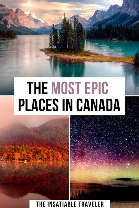 10 most beautiful places in Canada for epic views. This is an amazing Canada Bucket List ! Canada travel | Canada bucket list | what to to in Canada | beautiful places in Canada | Waterfalls In Canada, Beautiful Places Canada, Canada Bucket List Travel, Vacation In Canada, Best Canada Vacation, Western Canada Travel, Best Places In Canada To Visit, Canada Best Places To Visit, Bc Canada Beautiful Places