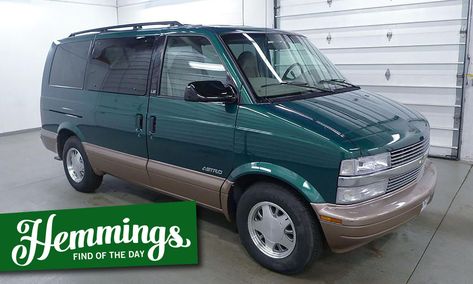 One-owner 2000 Chevrolet Astro van may be the cleanest and lowest... | Hemmings Chevy Astro Van, Conversion Vans, Eight Passengers, Rv Bus, Astro Van, Family Summer Vacation, Chevrolet Astro, Family Summer, White Vans