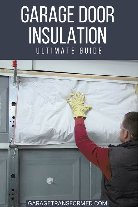 Your garage door is the single biggest non-insulated surface in our home. Adding a garage door insulation kit is one of the most effective -and inexpensive- ways to make your garage more comfortable in extreme temperatures. Diy Garage Door Insulation, Roll Up Garage Door, Diy Insulation, Rigid Foam Insulation, Garage Insulation, Installing Insulation, Insulated Siding, Garage Door Insulation, Best Garage Doors