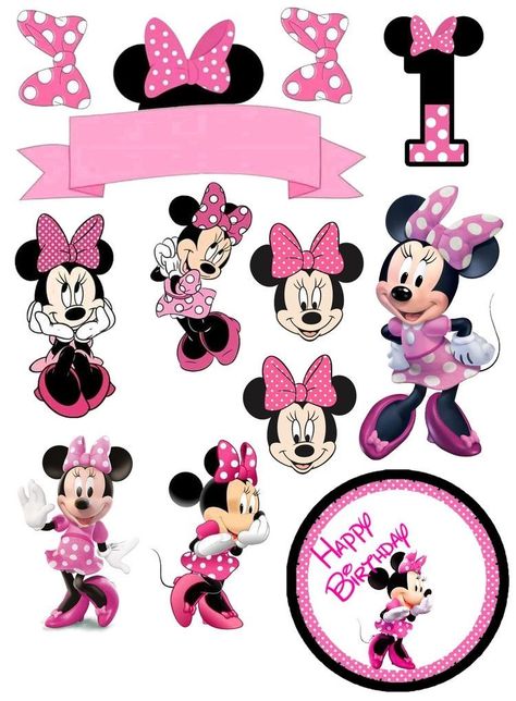 Mini Mouse Topper Printable, Mickey Mouse Topper Printable, Pink Minnie Mouse Cake Topper Printable, Minnie Mouse Toppers Free Printable, Mickey Mouse Toppers Free Printable, Minnie Mouse Printable Cake Topper, Diy Minnie Mouse Cake Topper, Mini Mouse Printable, Minnie Mouse Cake Topper Free Printable