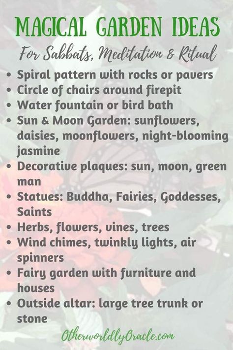 Witchy Garden, Backyard Sanctuary, Tattoo Plant, Meditation Garden, Witch Garden, Magic Herbs, Moon Garden, Herbal Magic, Magical Garden