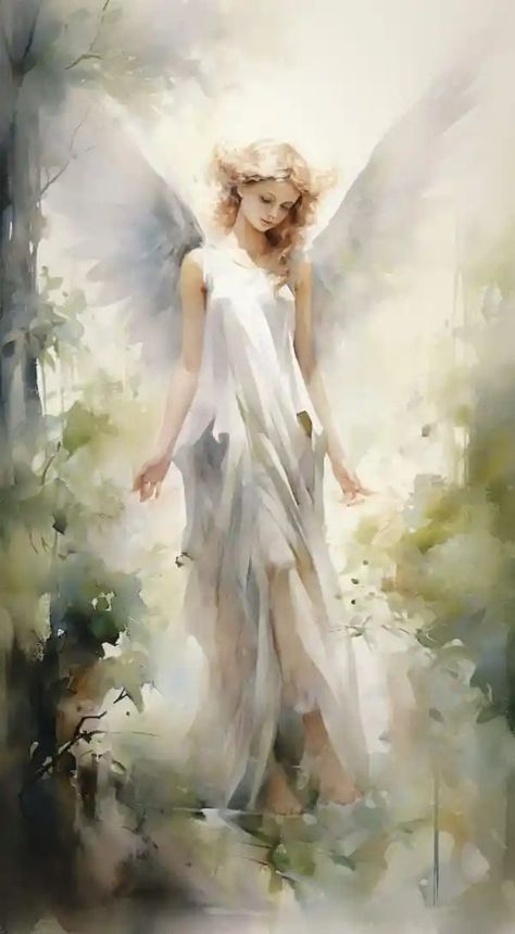 50 Stunning Angelic Phone Wallpapers for Download - NFT Art with Lauren McDonagh-Pereira Photography Beautiful Angel Drawing, Angel Pencil Drawings, Angel Fantasy Art, Angel Art Painting, Angel Paintings, Angel Silhouette, Heavenly Angels, Summer Magic, Facebook Cover Images