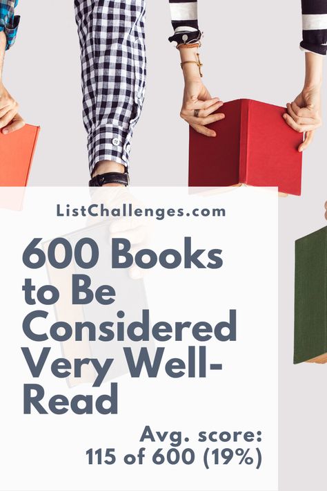 600 Books to Be Considered Very Well-Read A comprehensive list of 600 books to read to be considered very well-read. Teen Novels, Reading List Challenge, Romance Books Worth Reading, Books To Read For Women, Trending Books, Book Haul, Well Read, 100 Books To Read, Summer Reading Lists