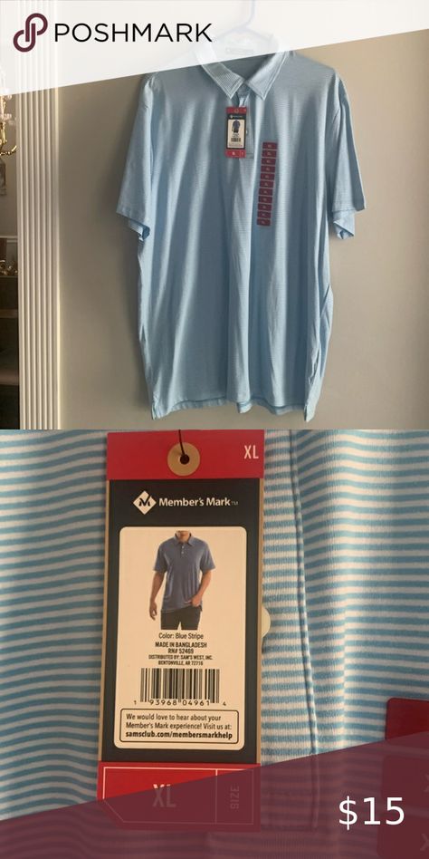 NWT MEMBERS MARK SHIRT