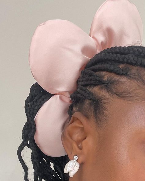 Black Girly Girl, Girly Girl Aesthetic, Natural Protective Styles, Flower Scrunchie, Princess Core, Sandy Liang, Black Femininity, Hair Blog, Princess Aesthetic