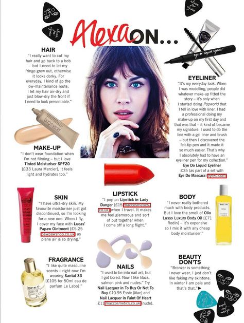 Alexa Chung Alex Turner, Alexa Chung Makeup, Alexa Chung Hair, Alexa Chung Style, Parisienne Chic, Glamour Uk, Air Dry Hair, Make Me Up, Cut My Hair