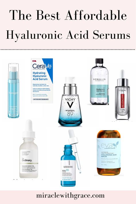 Why Every Woman Needs Hyaluronic Acid For Youthful Skin. Benefits of hyaluronic acid. #hyaluronicacid #skincare #theordinary #affordableskincare #theordinaryhyaluronicacidserum #antiaging #glowingskin #youthfulskin #smoothskin #hyaluronicacidbenefitsskincare #hyaluronicacidbenefits #skincareroutine #antiaging Benefits Of Hyaluronic Acid, Hyaluronic Acid Benefits, Best Hyaluronic Acid Serum, Serum Benefits, The Ordinary Hyaluronic Acid, Skincare Inspiration, Soft Smooth Skin, Affordable Skin Care, Hyaluronic Acid Serum
