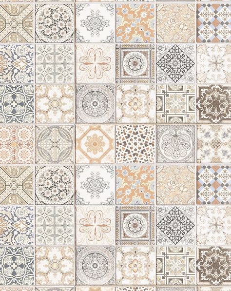 Little Moroccan Tiles Wallpaper - Olive et Oriel Morracan Wallpaper, Moroccan Tiles Floor, Moraccan Tile, Caravan Styling, Morrocan Floor Tiles, Moroccan Tile Wallpaper, Moroccon Tiles, Boho Caravan, Morrocan Tiles