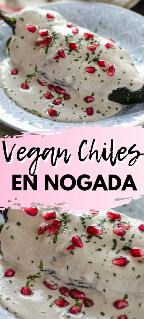 Mexican Recipes, Walnut Sauce, Vegan Mexican Recipes, Mexican Dish, Vegan Mexican, Vegan Inspiration, Mexican Dessert, Vegan Foodie, Vegan Appetizers