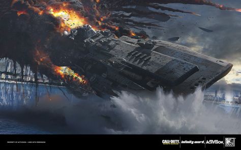 ArtStation - Call of Duty : Infinite Warfare, Paul Chadeisson Paul Chadeisson, Call Of Duty Infinite Warfare, Call Of Duty Infinite, Space Ship Concept Art, Infinite Warfare, Space Battleship, Space Battles, Sci Fi Ships, Spaceship Concept