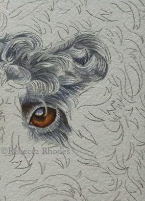 How to Paint a Curly Haired Poodle in Watercolor - Rebecca Rhodes Watercolor Poodle, Watercolour Dogs, Barking Up The Wrong Tree, Poodle Drawing, Painting Dogs, Pet Portrait Paintings, Watercolor Dog Portrait, Dog Portraits Painting, Dog Portraits Art