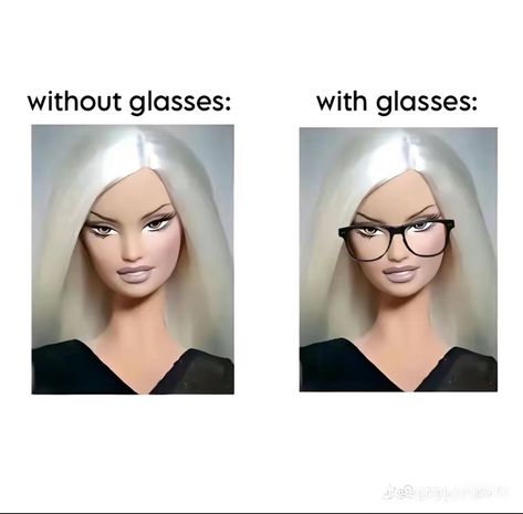 HH (@iqal103)’s video of Without Glasses Vs With Glasses | TikTok Glasses Meme, 90s Rappers Aesthetic, Character Sheet Template, Glasses Trends, Makeup Order, White Figures, Makeup Drawer Organization, Anime Drawing Books, Glasses Makeup