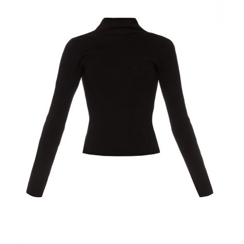 Haider Ackermann Contrast-stitch wool sweater ($662) ❤ liked on Polyvore featuring tops, sweaters, shirts, black, pleated shirt, lightweight sweaters, long-sleeve shirt, high neck top et ribbed sweater Black Collar Sweater, Slim Long Sleeve Shirt, Long Sleeve Top Png, Black Long Sleeve Shirt Outfit, Black Long Sleeve Shirts, Long Sleeved Black Shirt, Tight Long Sleeve Shirt, Black Turtleneck Long Sleeve, Black Long Sleeve Outfit