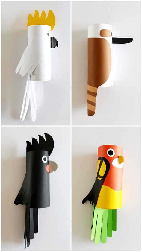 Bird Craft, Diy Nautical, Crafts Easter, Toilet Paper Roll Crafts, Paper Roll Crafts, Seni Origami, Bird Crafts, Card Crafts, Decorations Party